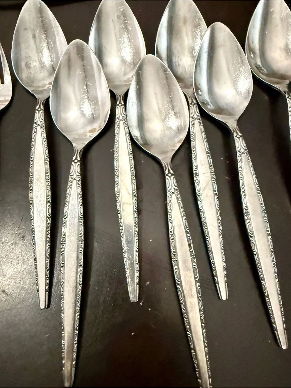 Regent Stainless Flatware ROYAL ELEGANCE Scroll Edging Japan lot of 26